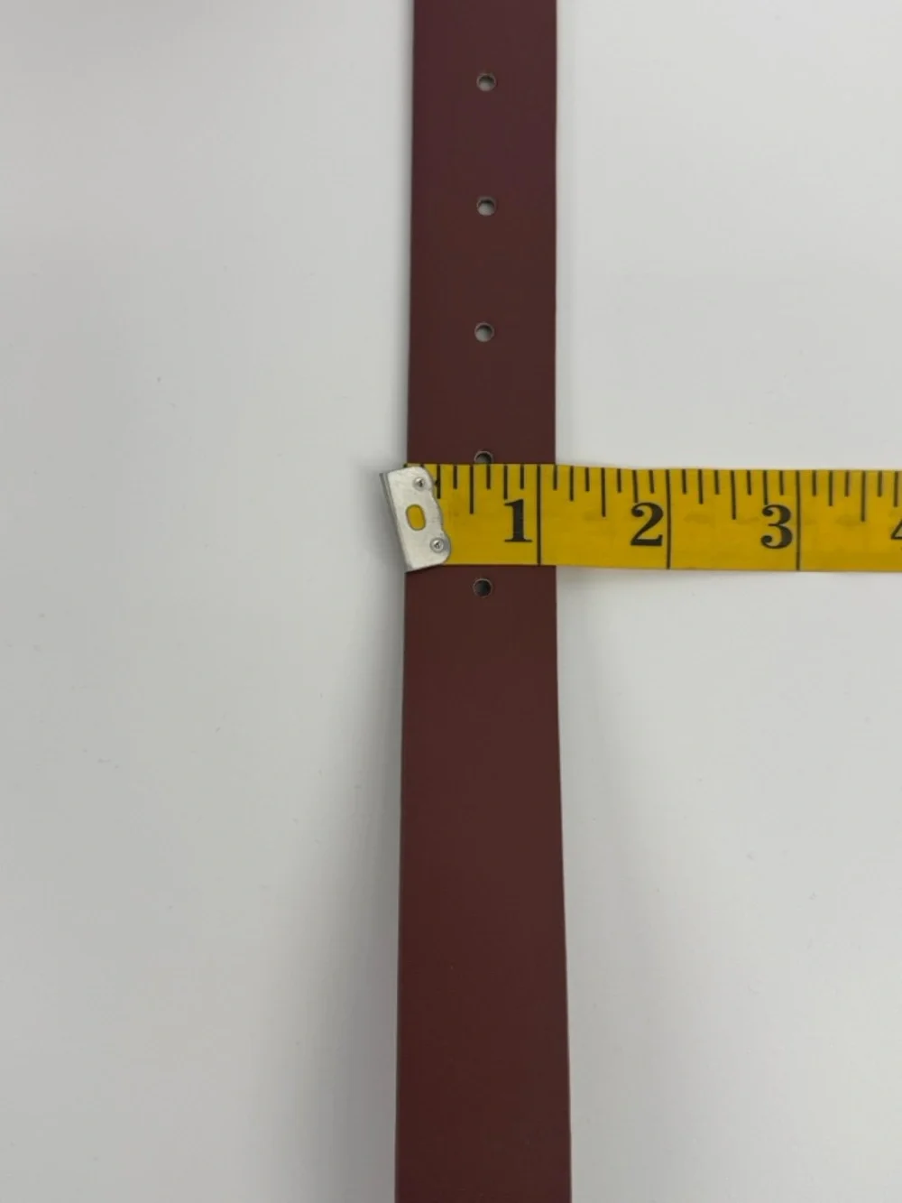Good American Womens Classic Oval Buckle Belt Brown Vegan Leather Luxury Minimal